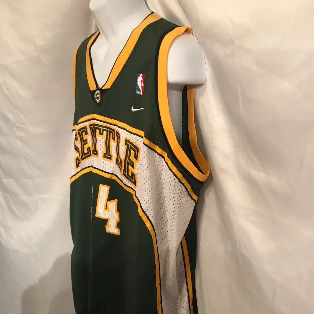 Nike #34 NBA Seattle Allen Athletic Sport Jersey - Picture 4 of 5